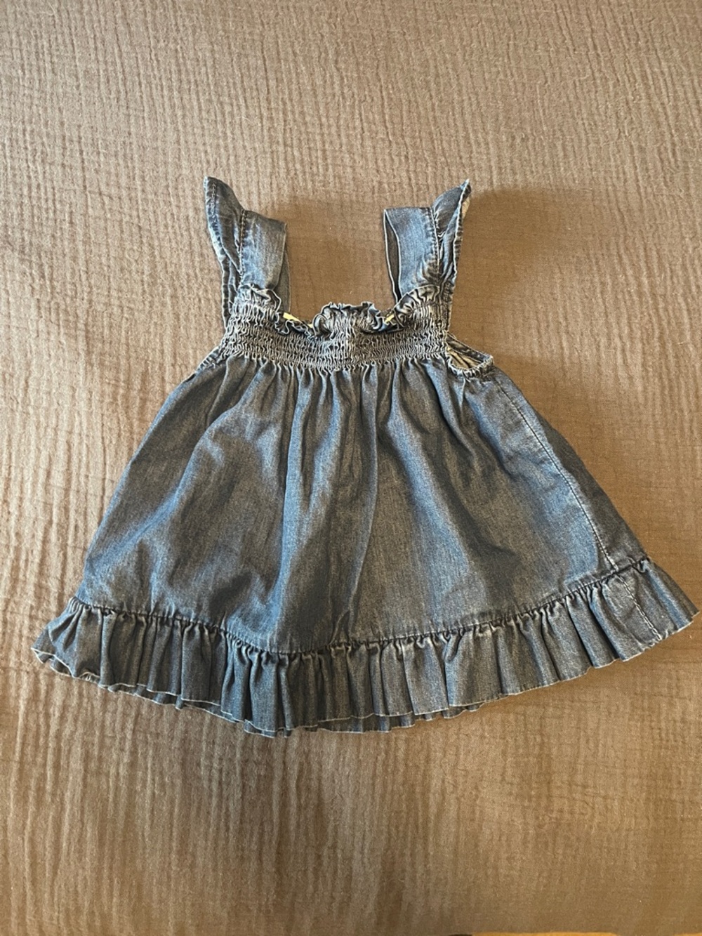 Janie and Jack Chambray Ruffle Top
